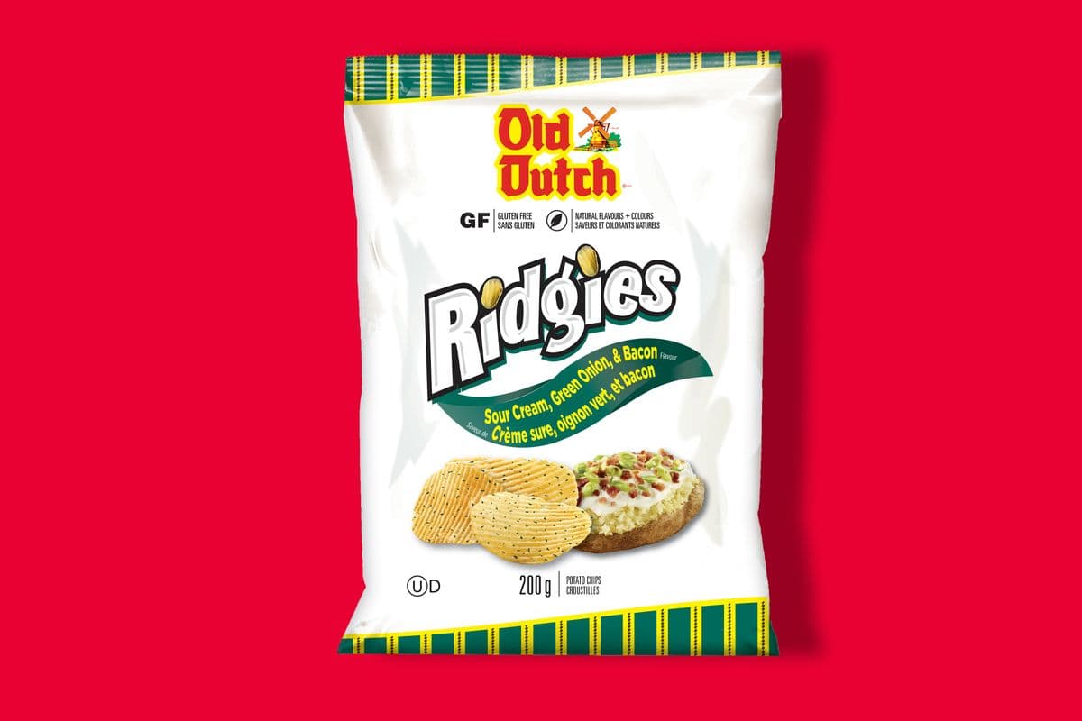 Old Dutch Ridgies Sour Cream & Bacon (200g) - 77332