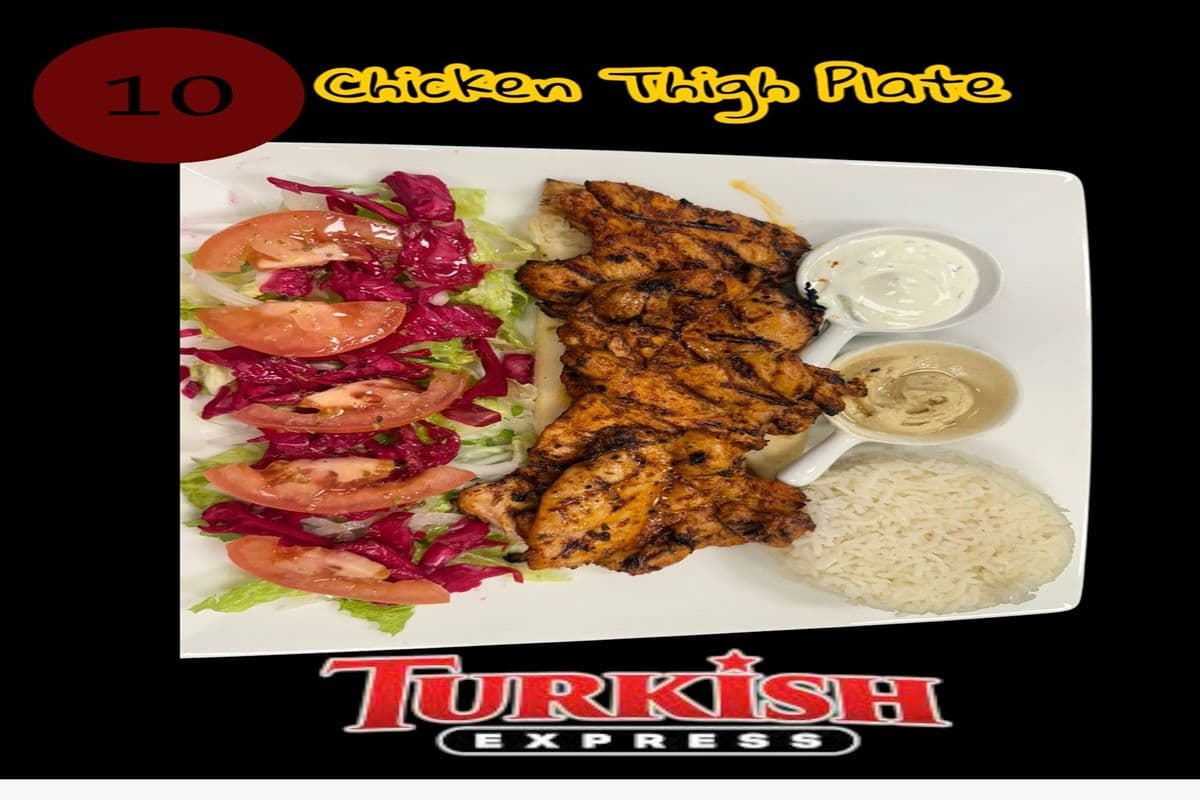 Turkish Grilled Chicken Thighs Plate