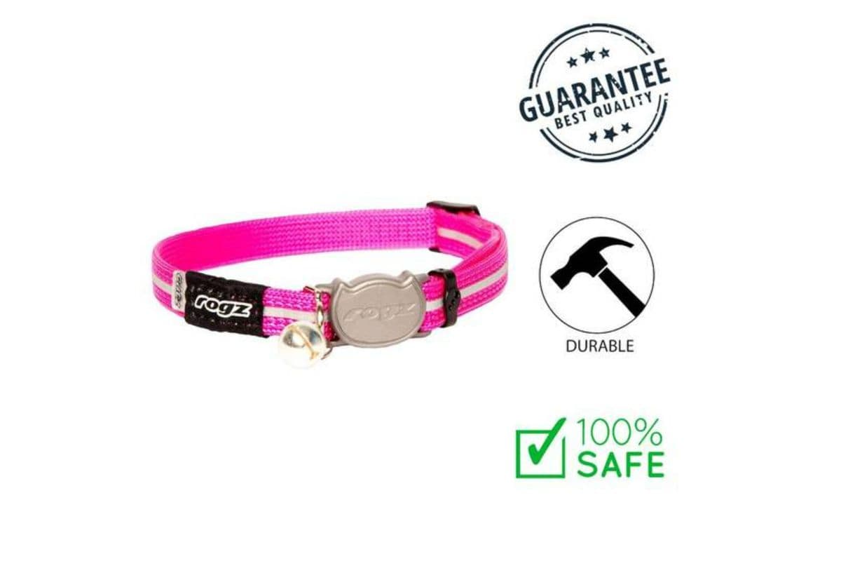 Rogz Alley Cat Safety Release Collar Pink