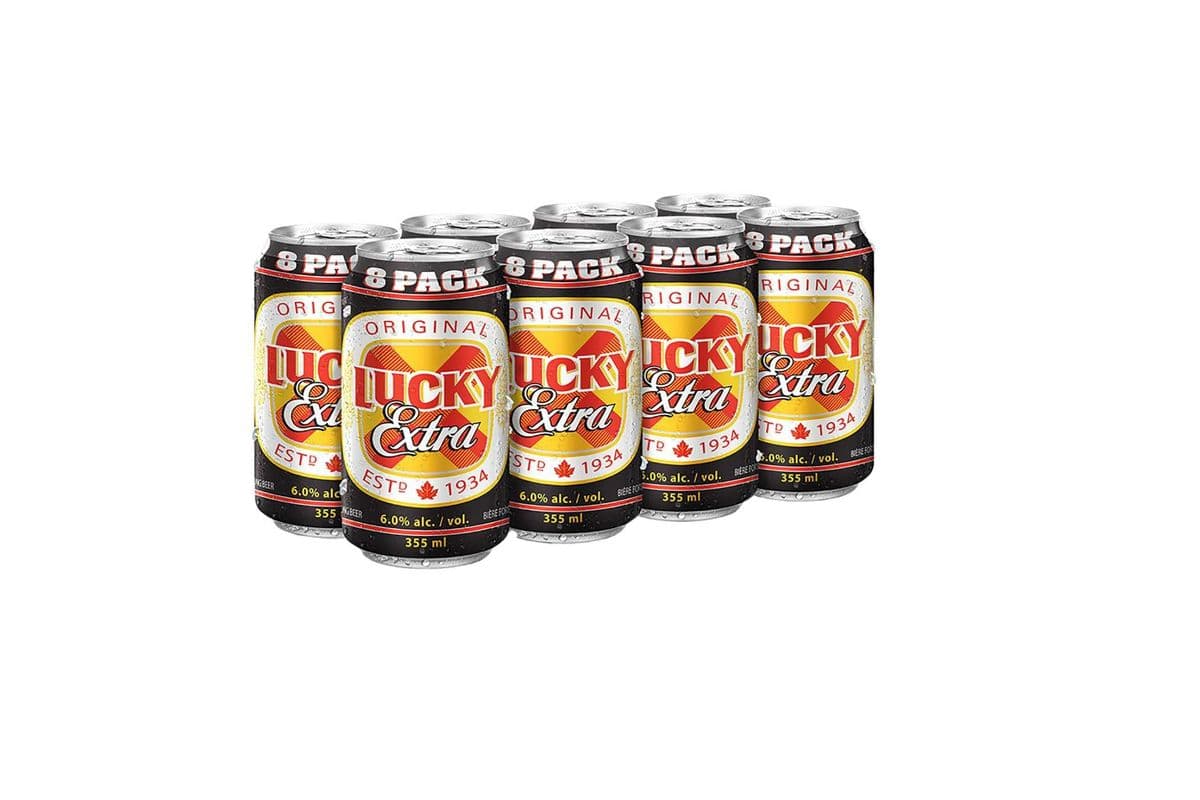 Lucky Extra 8 Pack Cans (8 x 355 ml Cans)