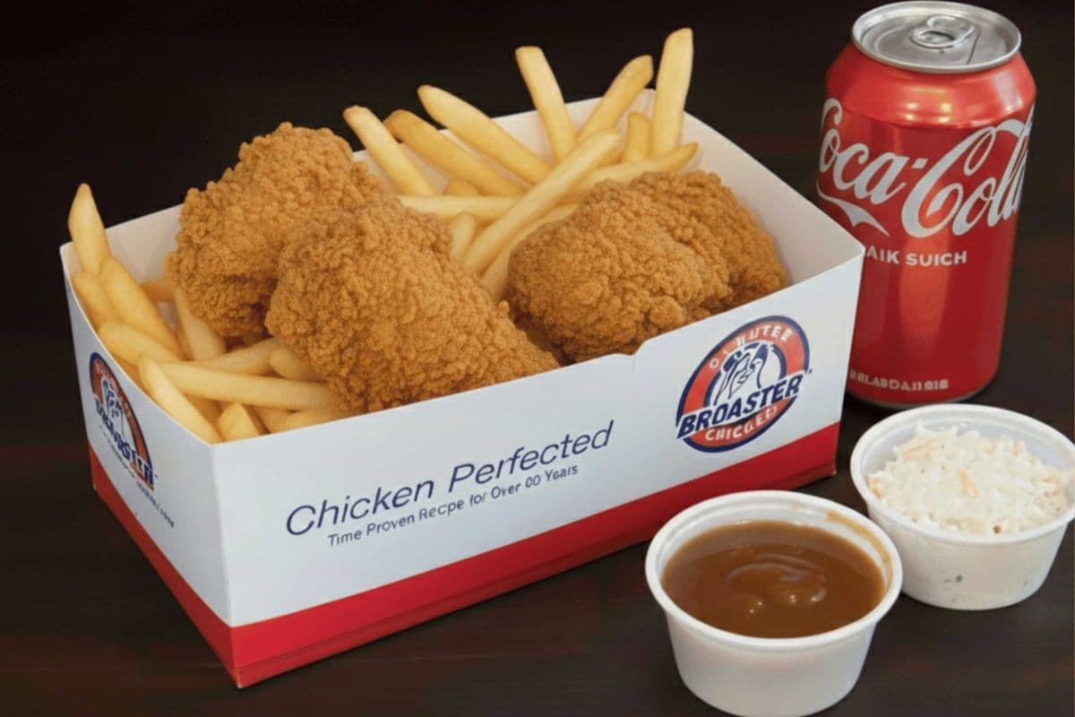 3pc Chicken Meal (with Pop, gravy, fries and Salad)