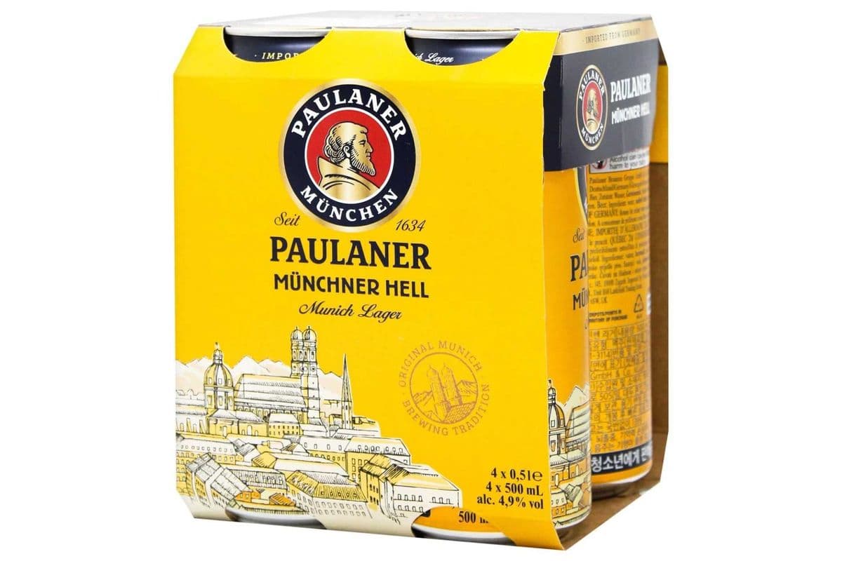 Paulaner Munchen (4 Tall Cans) Germany (4 x 500 mL)