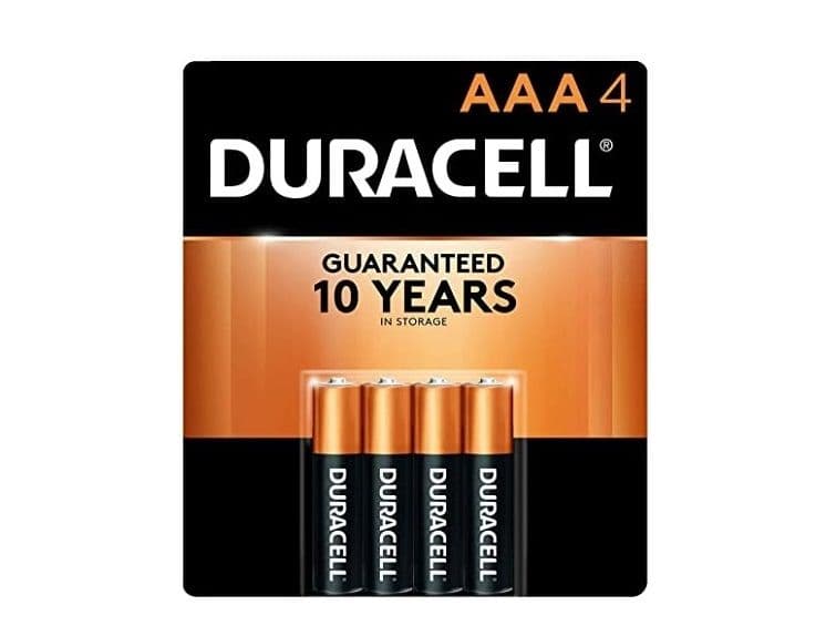 Duracell AAA 4 Batteries