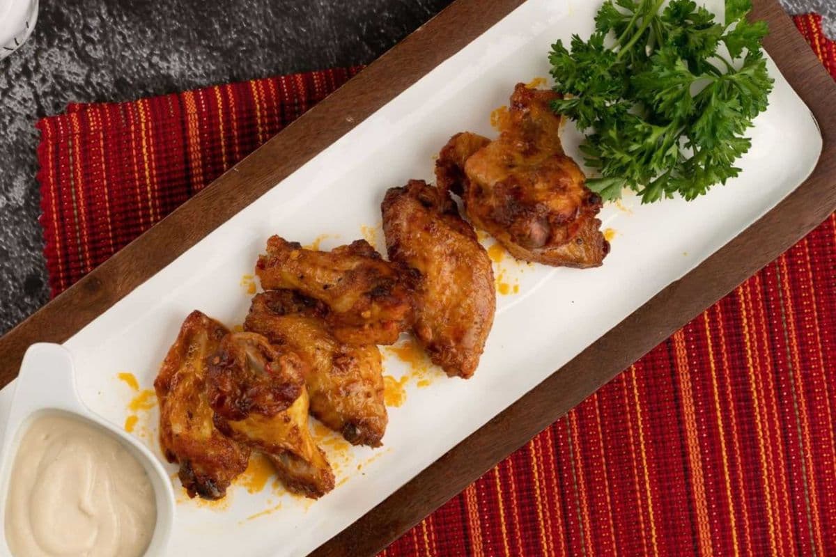 Keto Chicken Wings with Sesame Dipping Sauce