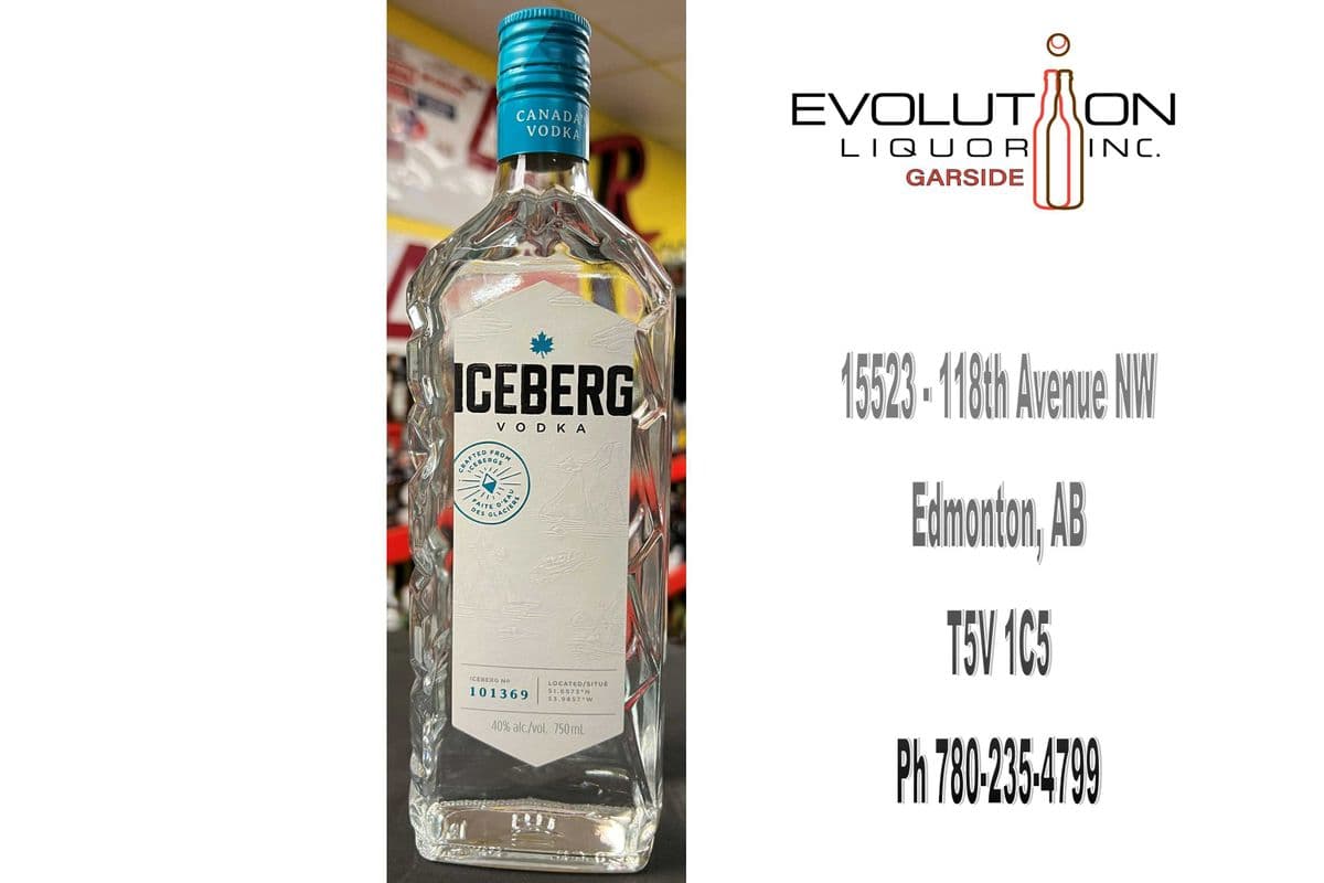 Iceberg Vodka 0750G (1 x 750ml Glass Bottle)