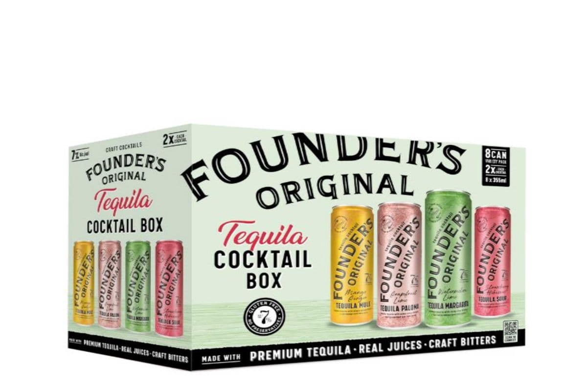 FOUNDER'S ORIGINAL TEQUILA COC 8*355ML (1 x 8*355ML)