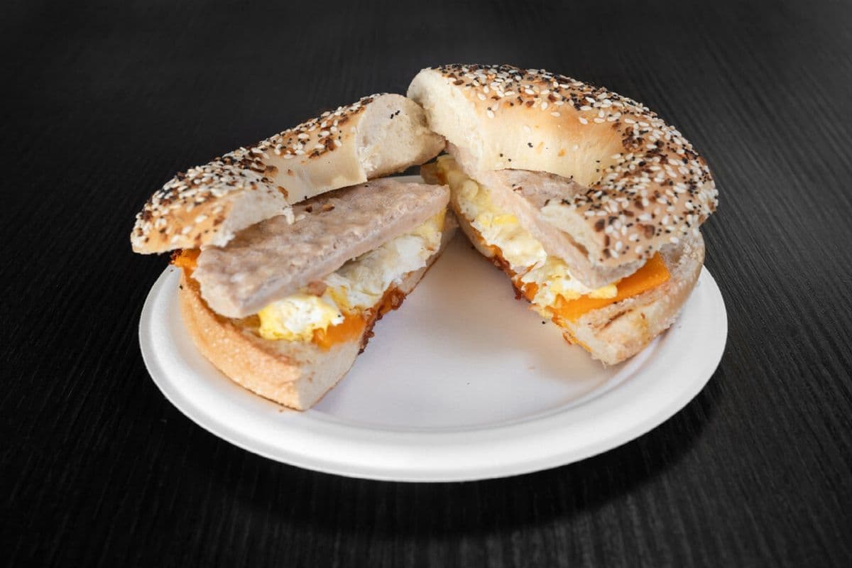 Sausage Breakfast Bagel