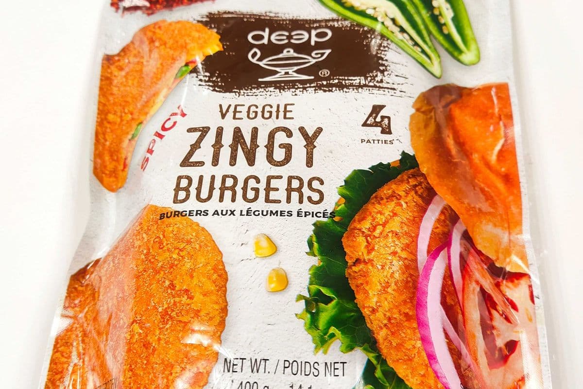Deep Veggie Zingy Burger (4) (4 patties)