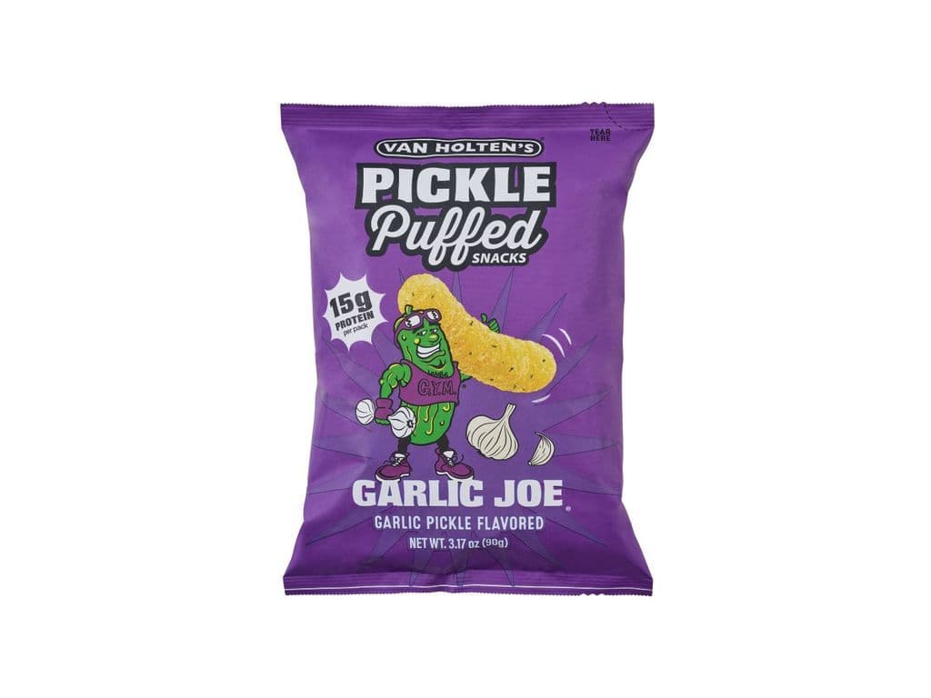 Van Holten Pickle Puffs Garlic Joe Corn Chips 90g Snack