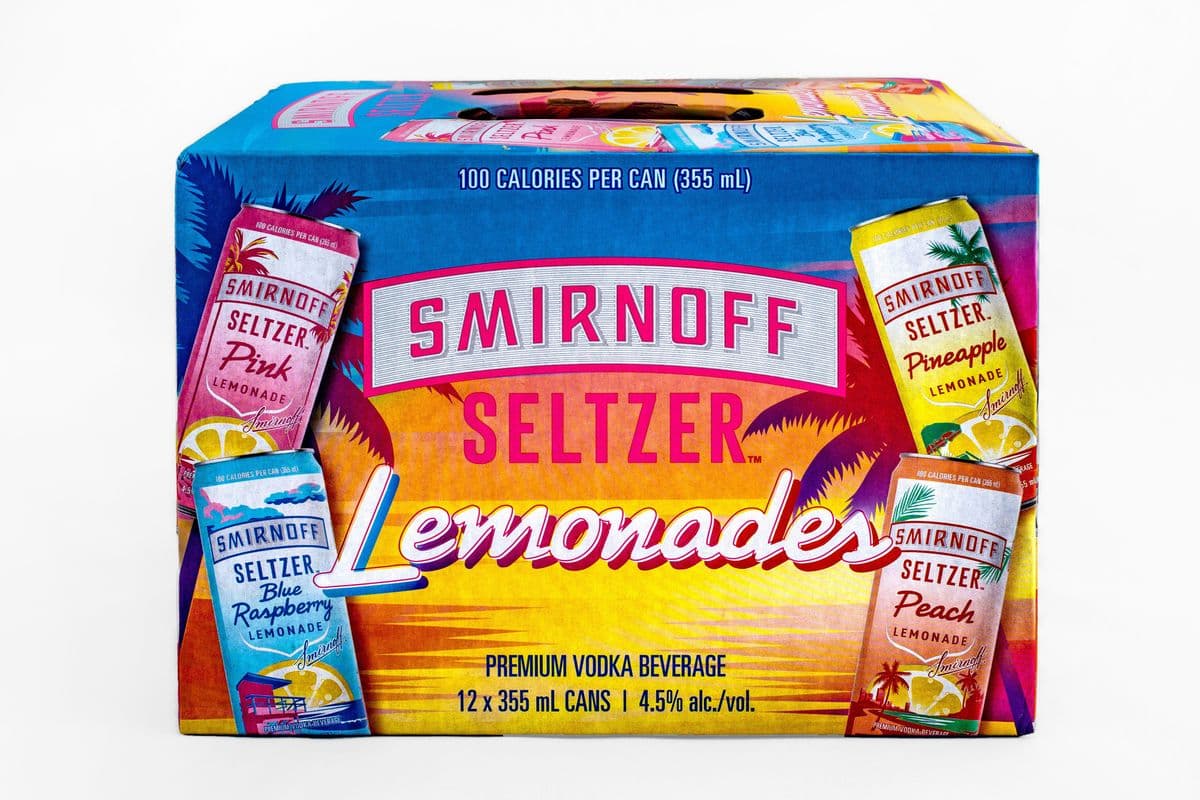 Smirnoff Seltzer Lemonades (12 x 355 ml)
