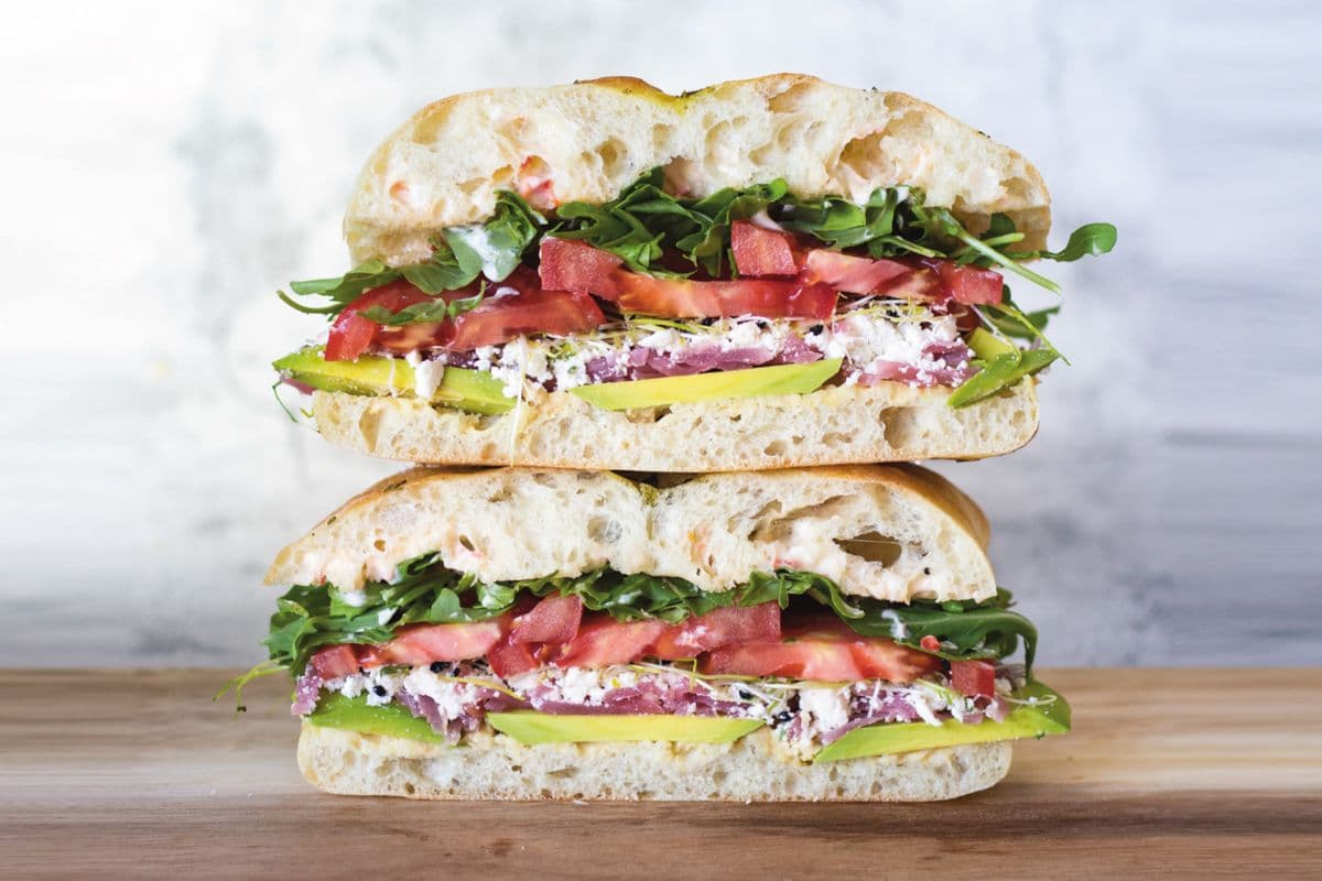 Grilled Feta Avocado Sandwich