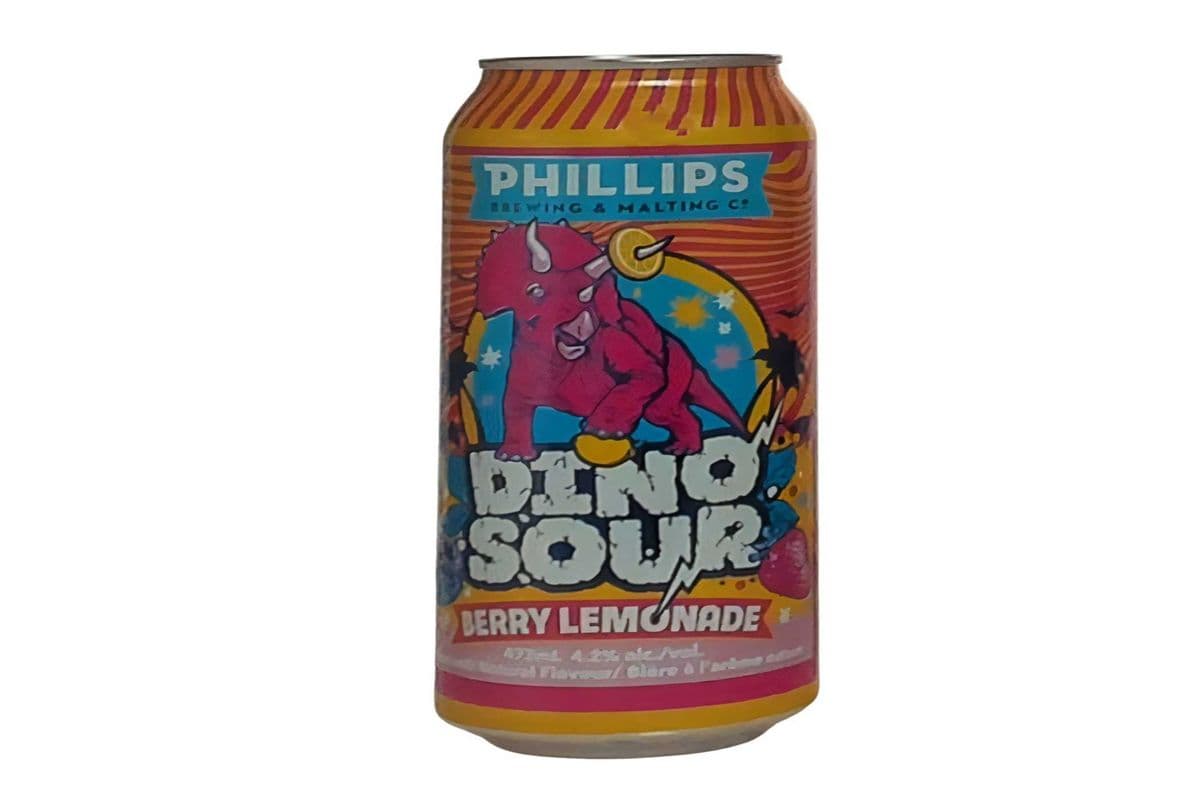 PHILLIPS DINOSOUR BERRY LEMONADE 4 CANS (NEW ITEM) (4 x 473 ML)