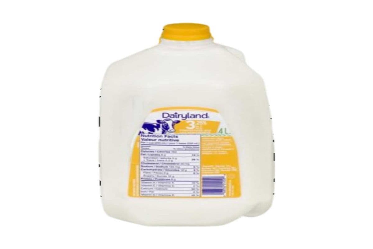 DairyLand Milk 3.25% (4ltr ) (160 Cal)