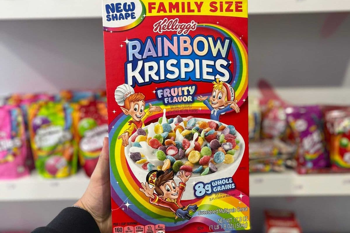 RAINBOW KRISPIES FRUITY FLAVOUR (FAMILY SIZE) - 504G