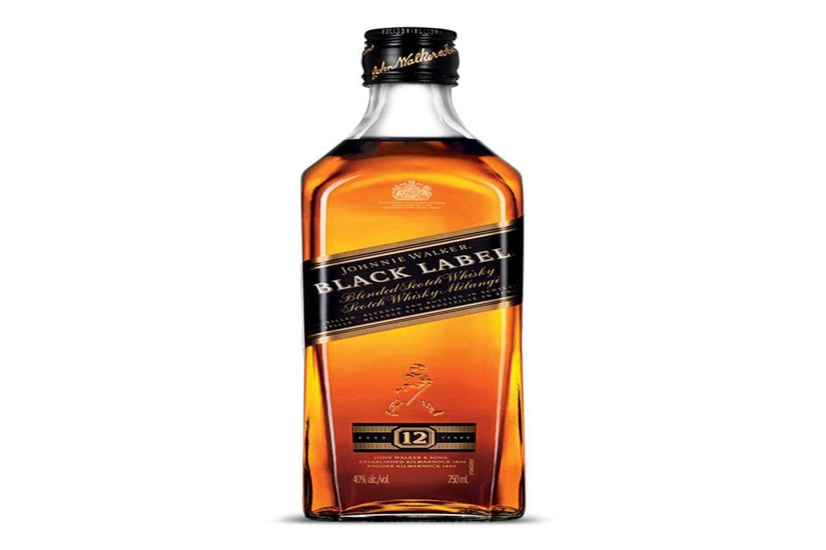 JOHNNIE WALKER BLACK label (1 x 750ML)
