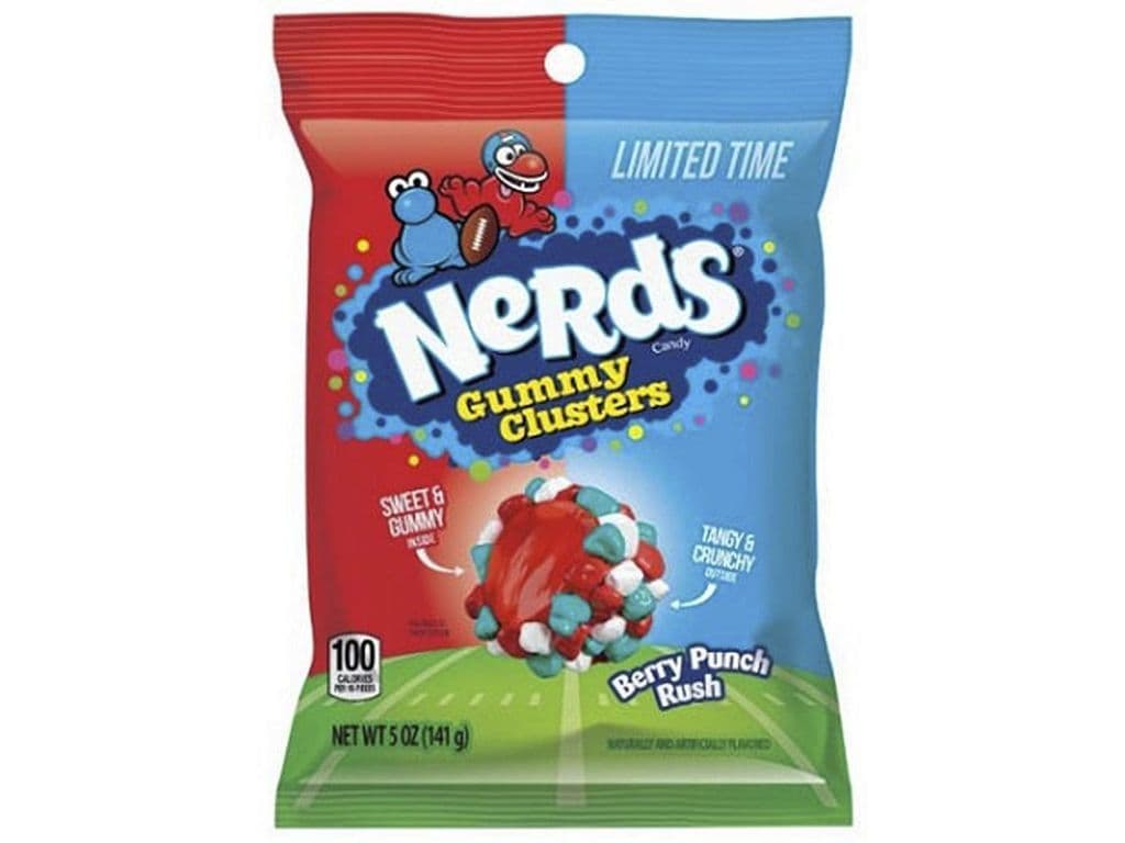 Nerds Gummy Clusters Cherry Raspberry Hard Candy Coated Gummies 142g Candies