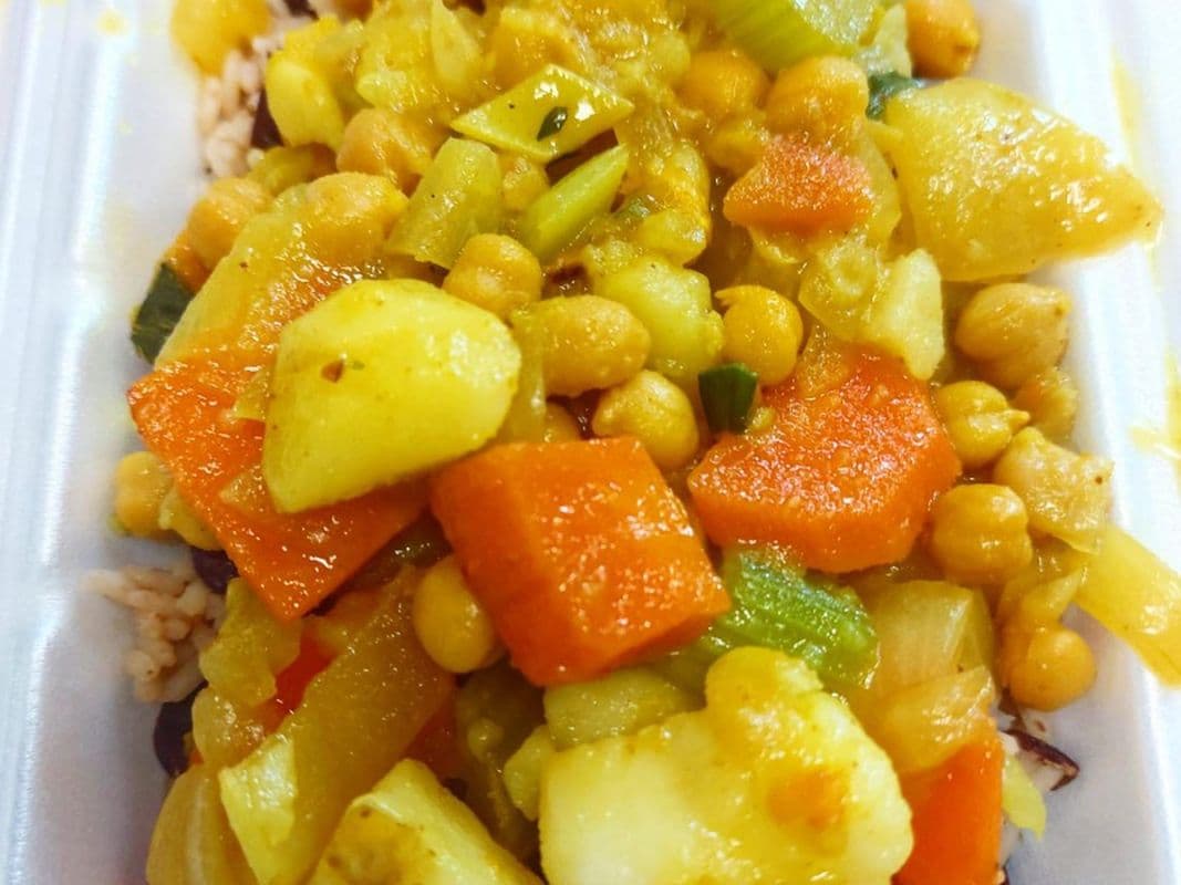 Turmeric Coconut Veggie Stew Meal