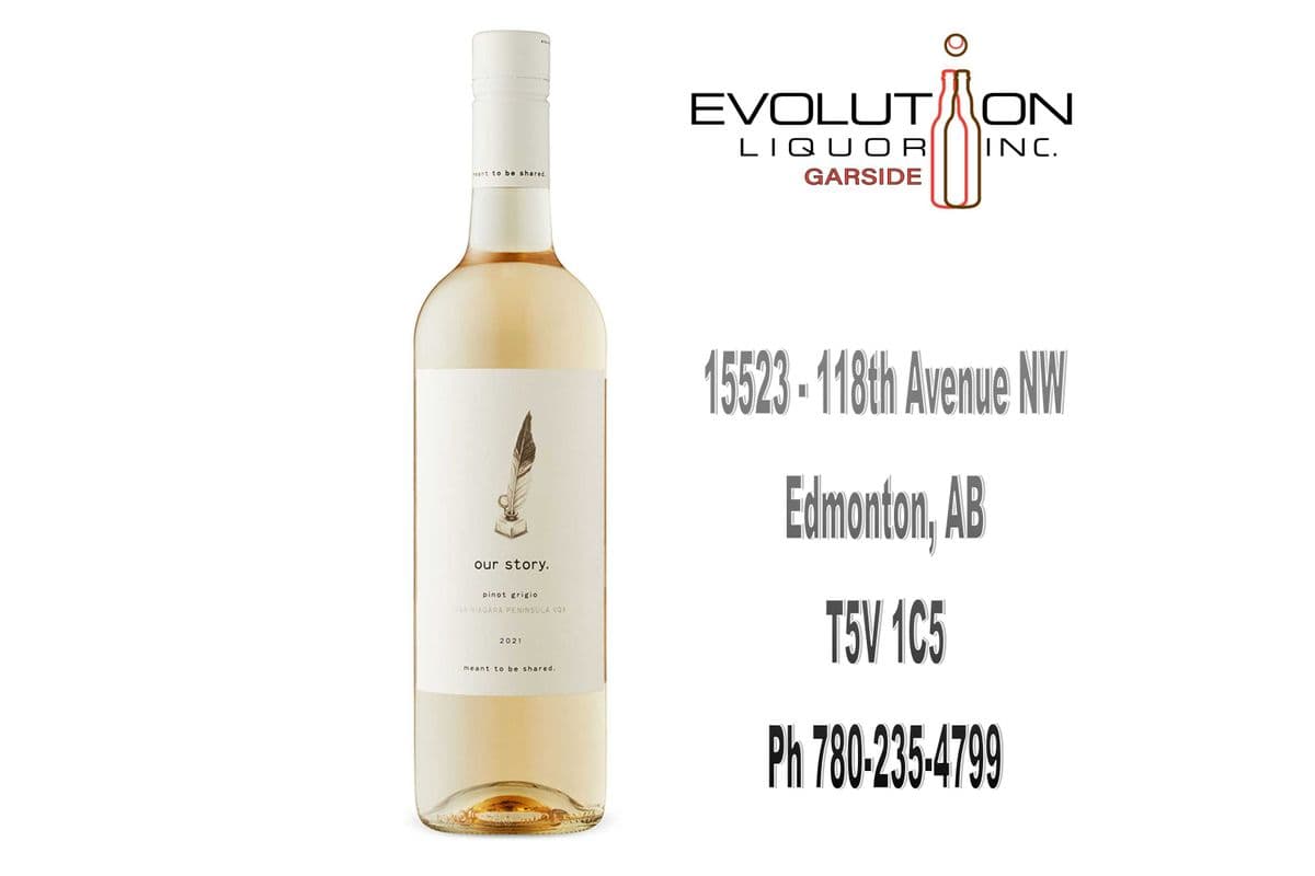 Our Story Pinot Grigio Niagara VQA 0750G (1 x 750ml Glass Bottle)