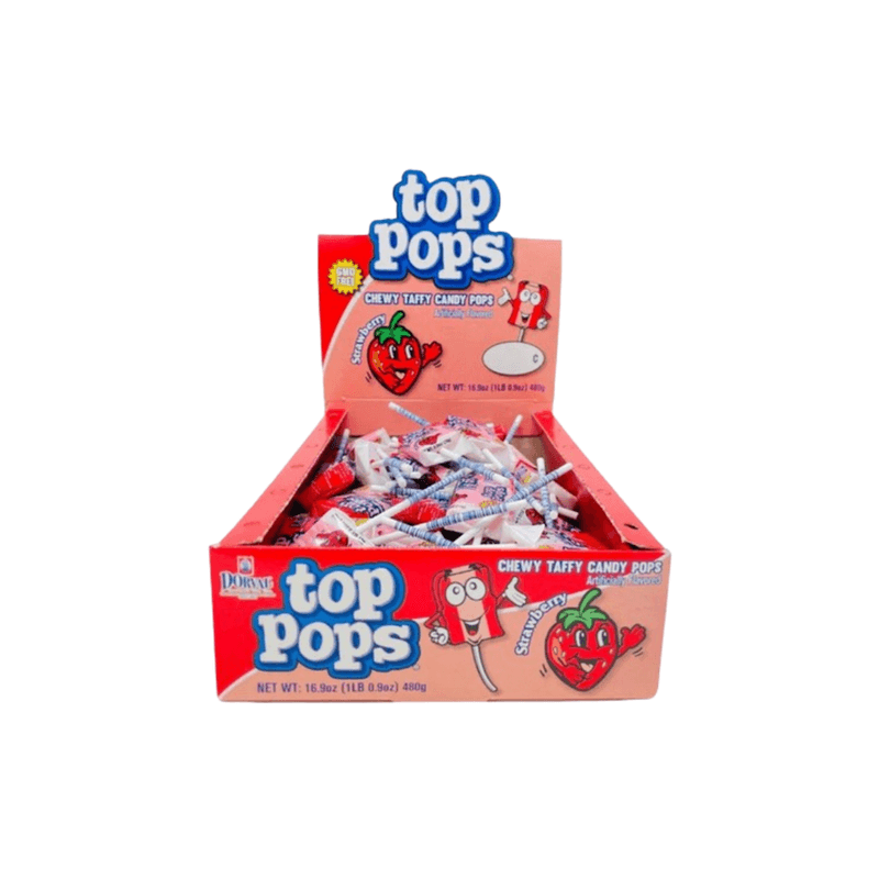Strawberry Top Pops Chewy Taffy - USA (10g)
