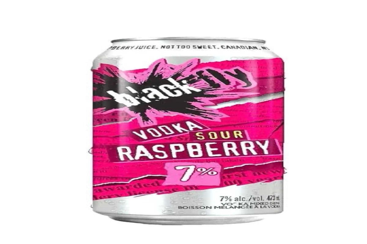 BLACK FLY VODKA SOUR RASPBERRY 473ML (1 x 473ML)