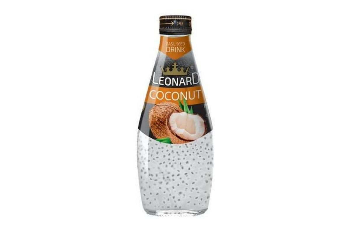 Leonard • Coconut Basil Seed Drink / Boisson Aux Graines De Basilic Et De Noix De Coco (290 ML)