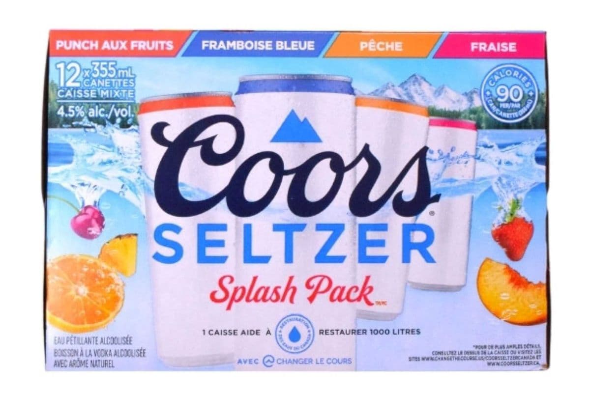 Coors Seltzer Splash Pack (12 x 355 ml)