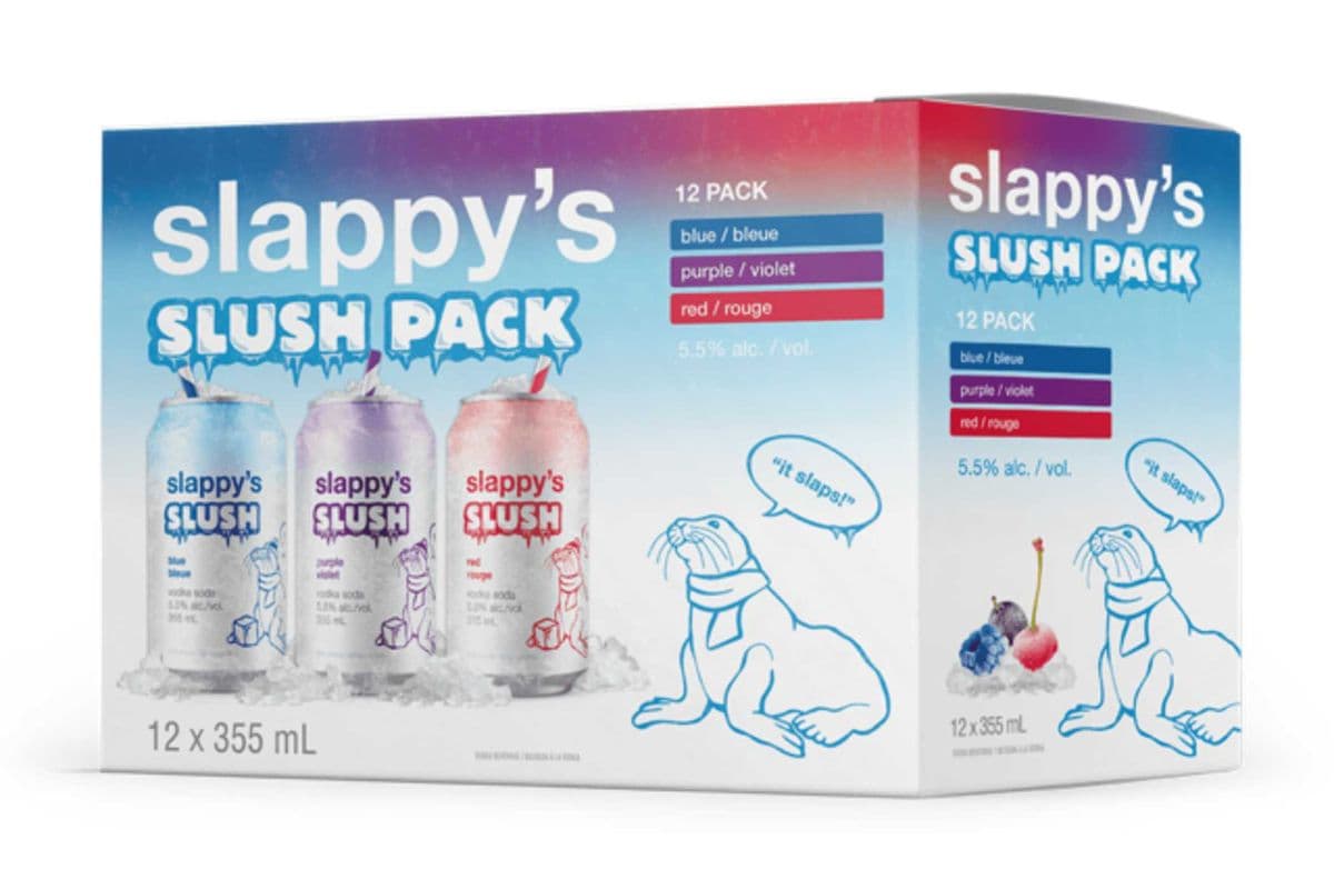 Slappy's Vodka Soda Slush Pack (12 x 355ml Can)