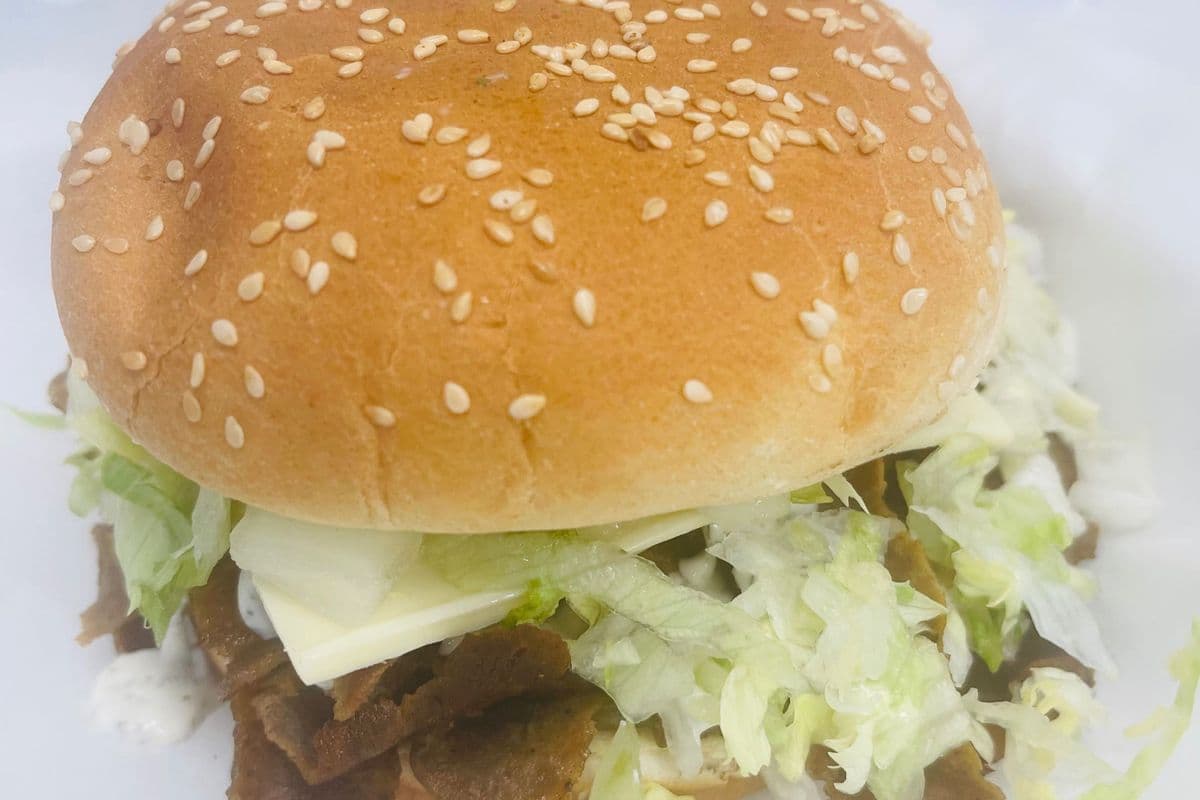 Donair Burger with Sweet Creamy Sauce Combo
