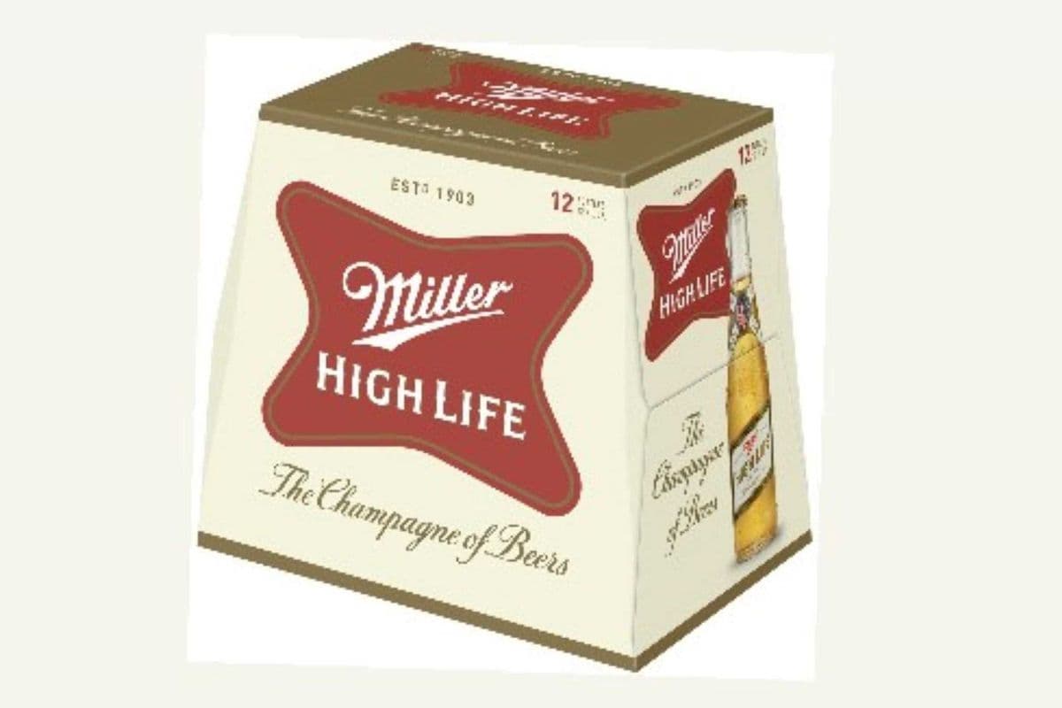 Miller High Life 12 x 355 ML Bottles (12 x 355ml)