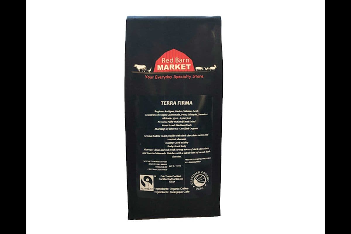 Red Barn Coffee - Terra Firma Medium Beans (340G)