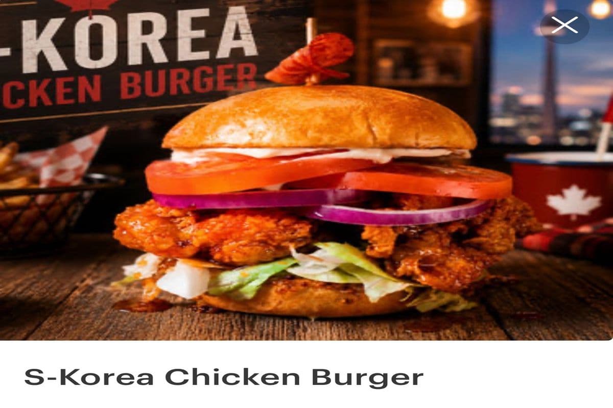 S-Korea Chicken Burger