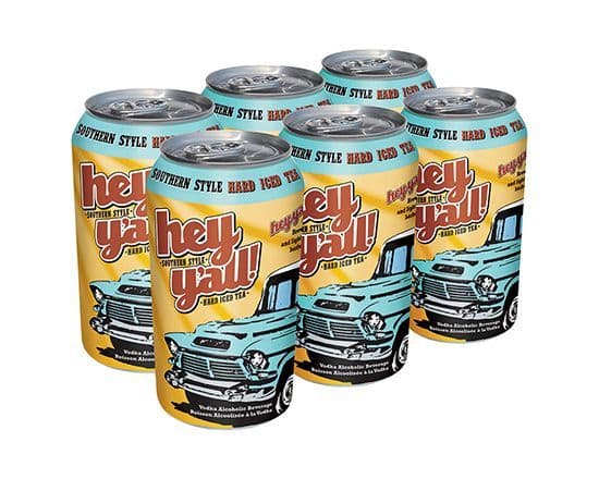HEY Y'ALL ORIGINAL ICED TEA 6 CAN (6 x 341ml)