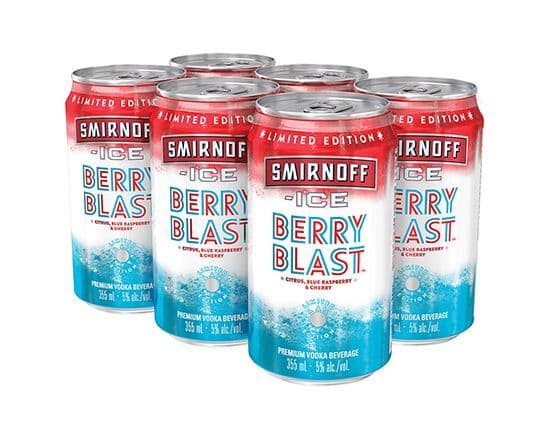 SMIRNOFF ICE BERRY BLAST 6 CAN (6 x 355ml)