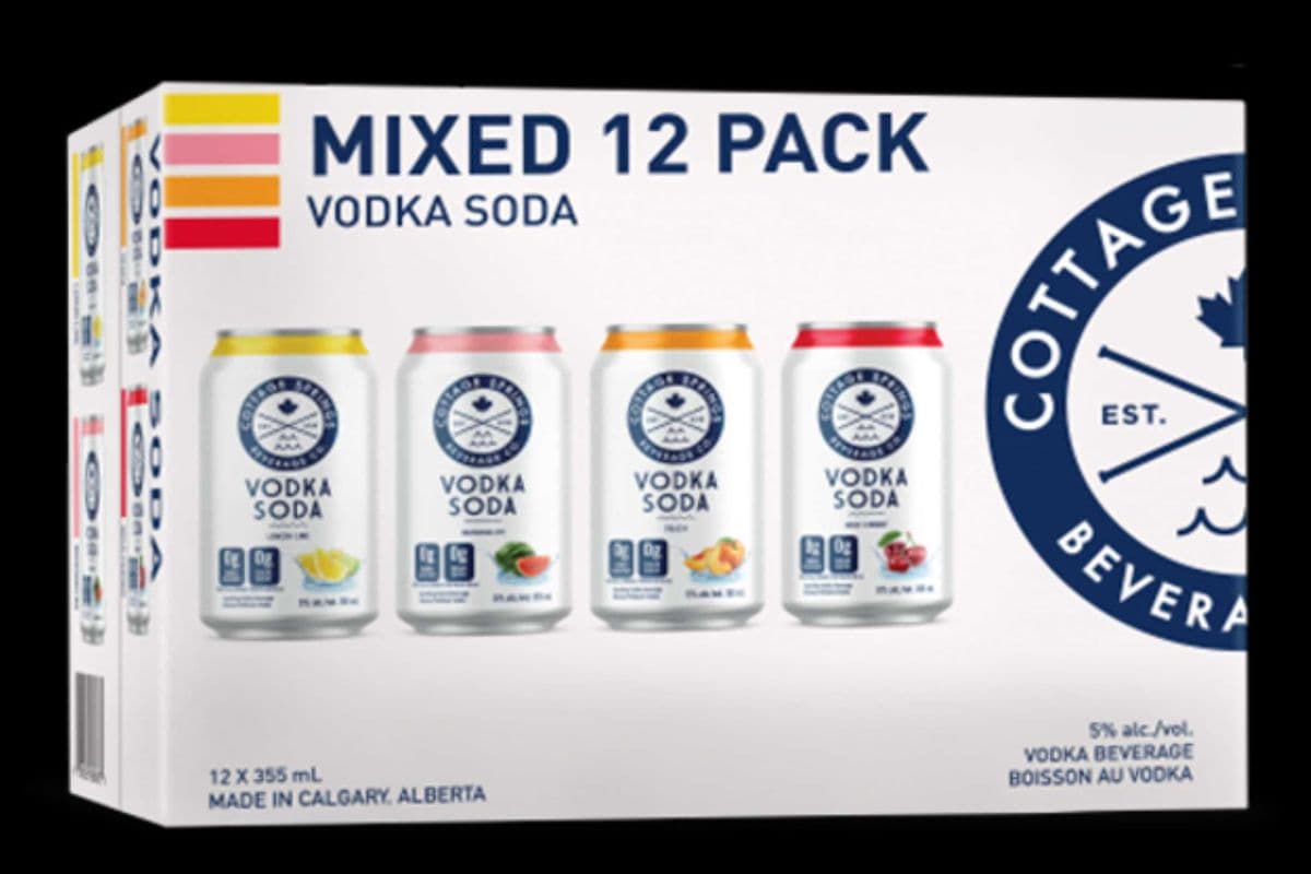 Cottage Spring Vodka Soda (12 x 355 ml Cans)
