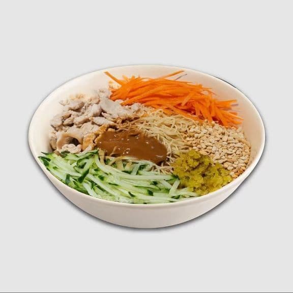 ( NEW )Combo LiangMian Szechuan Chicken Cold Noodles 鸡丝凉面