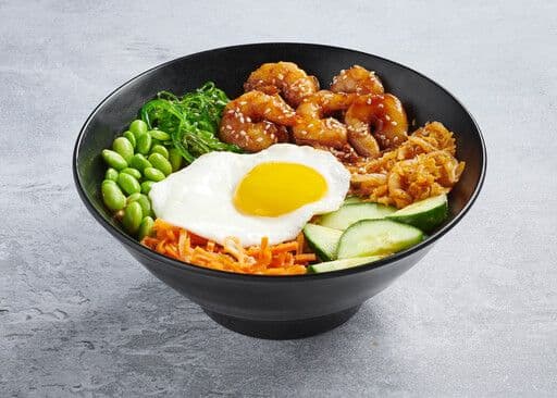 Bibimbap crevettes / Srimps bibimbap