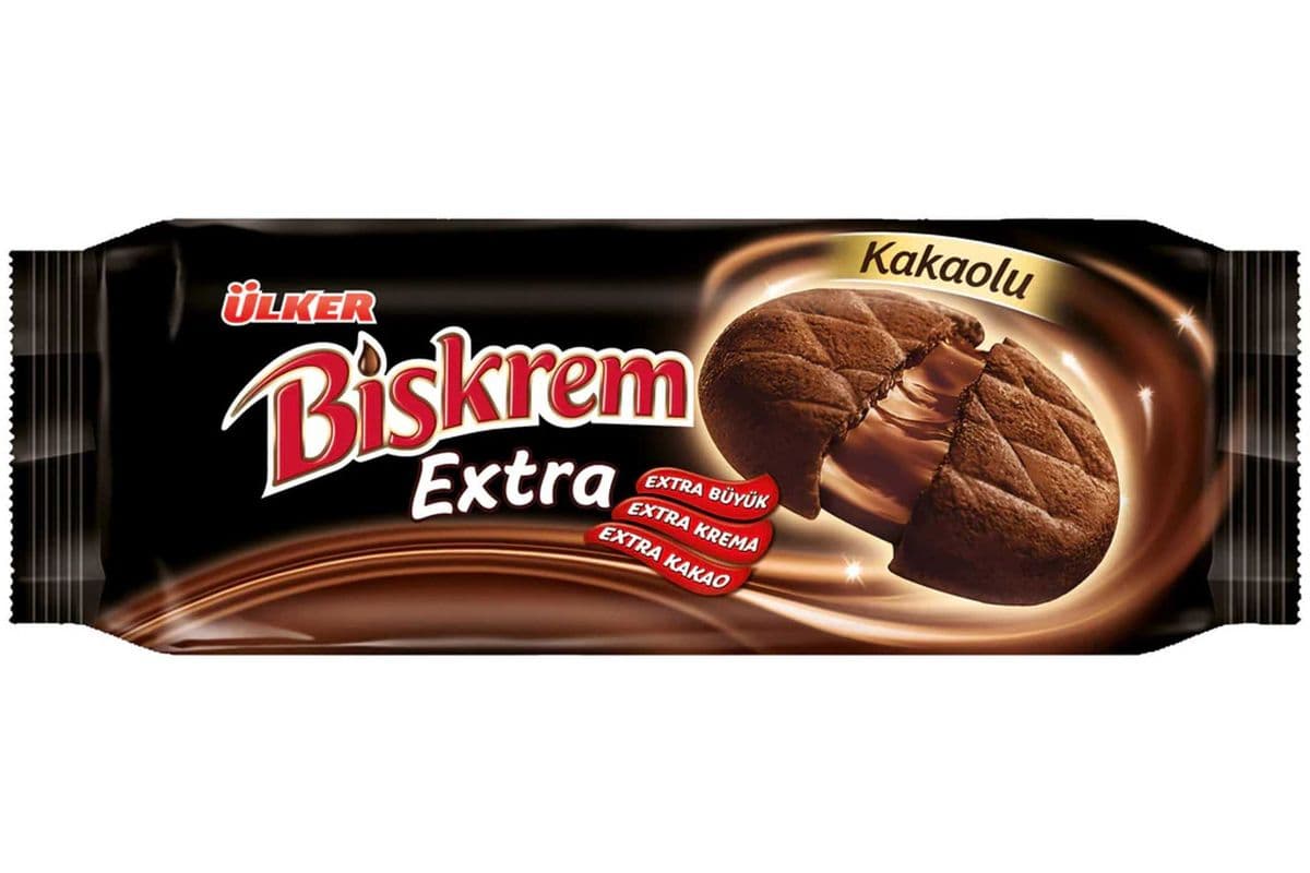 ULKER BISKREM EXTRA CHOCOLATE FILLED BISCUIT 184g