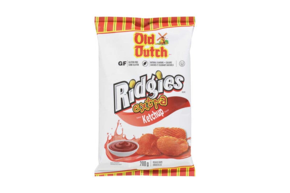 Old Dutch Ridgies Extra Ketchup Chips (66 g)