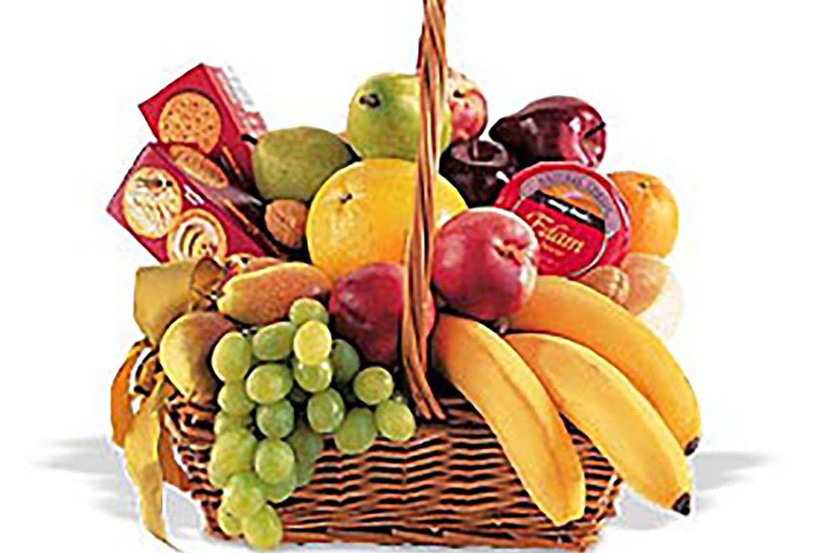 Large Fruit Cheese and Crackers