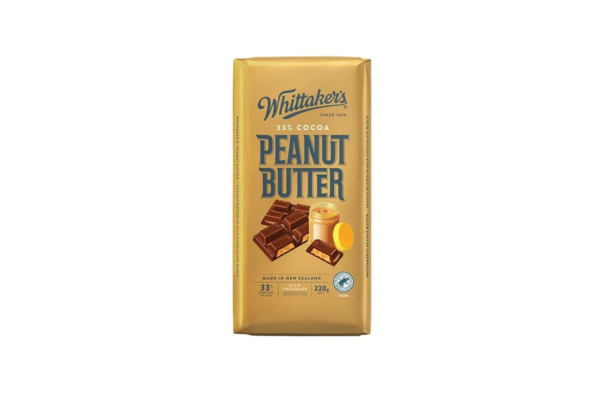 Whittakers - Peanut Butter Chocolate Bar (220G)