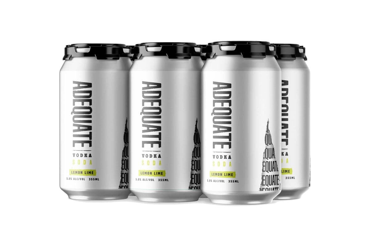 6 Pack Adequate Vodka Soda (6 x 355ml Cans)