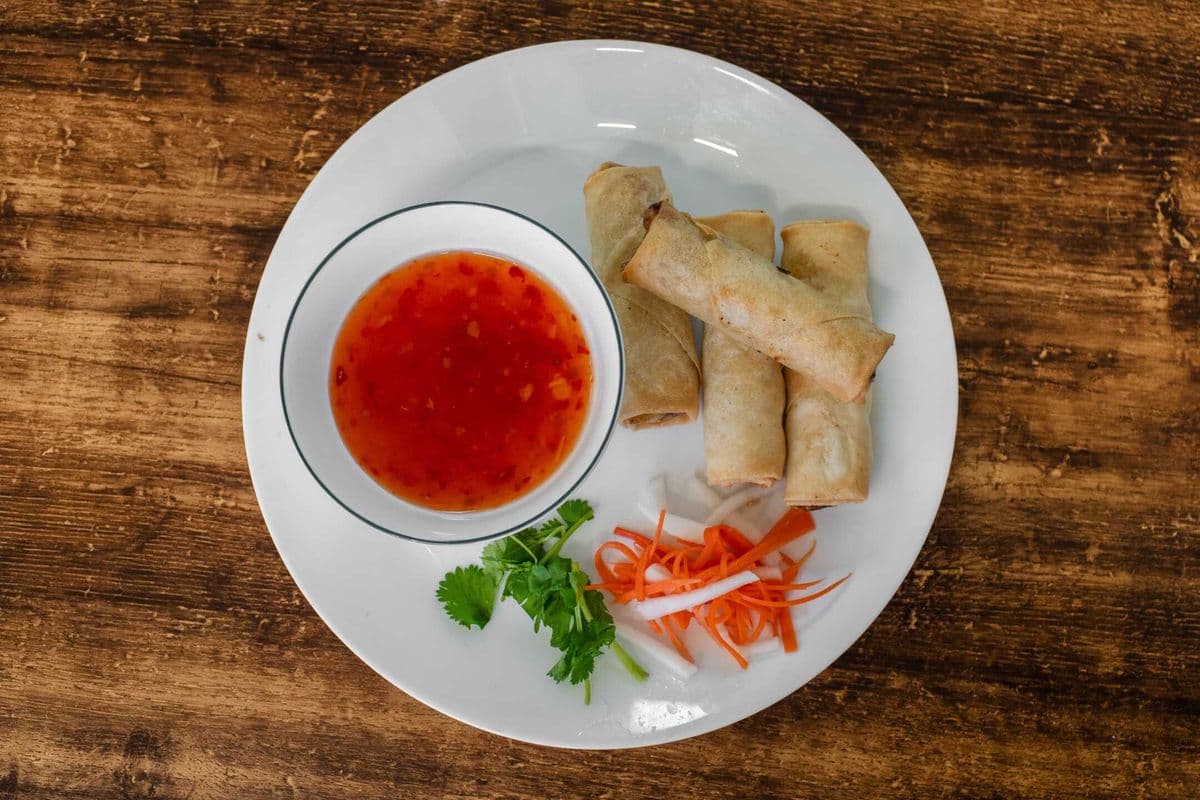 Four Pieces of Spring Rolls