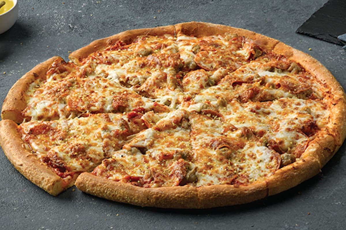 Small Pepperoni, Sausage & Six Cheese Pizza