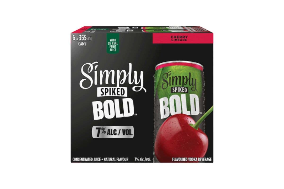 742996 - Simply Spiked Bold Cherry Limeade Cooler (6 x 355 ml)