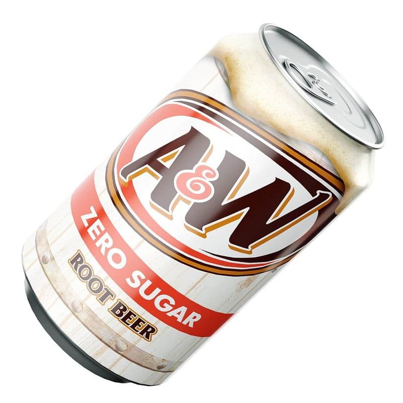 A &W Racinette Zero 355ml/ A&W Rootbeer Zero 355mL
