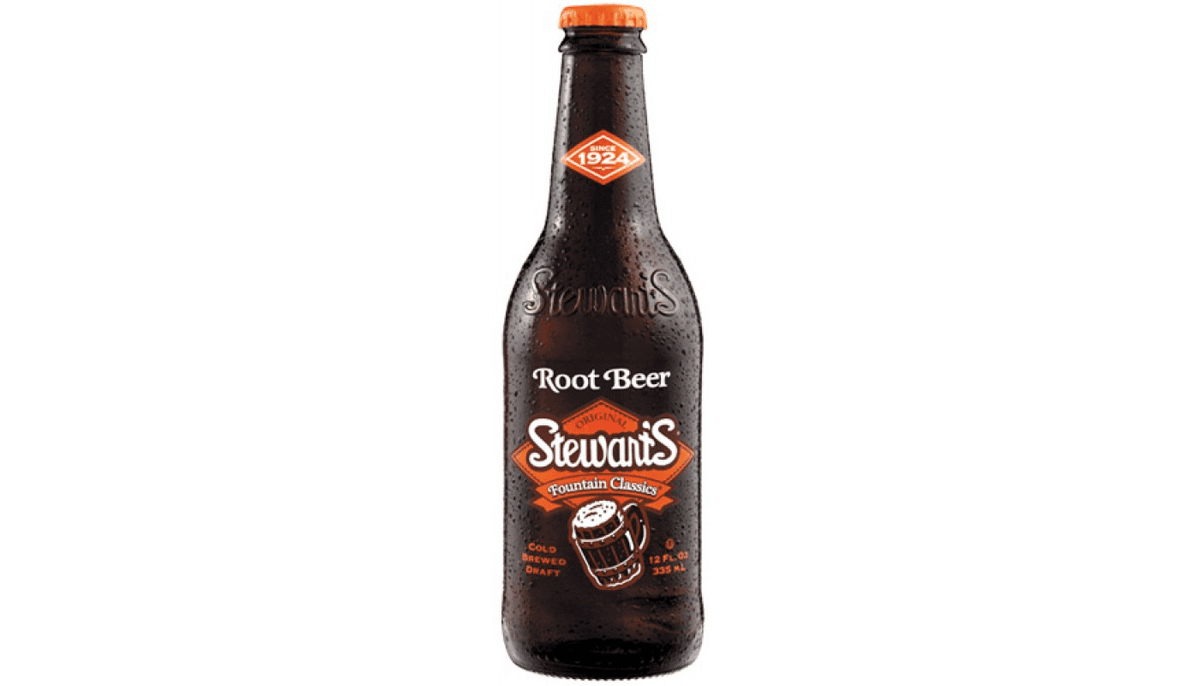 Stewart's - Biere de Racine 355mL bouteille en verre / Root Beer Soda 355mL glass bottle