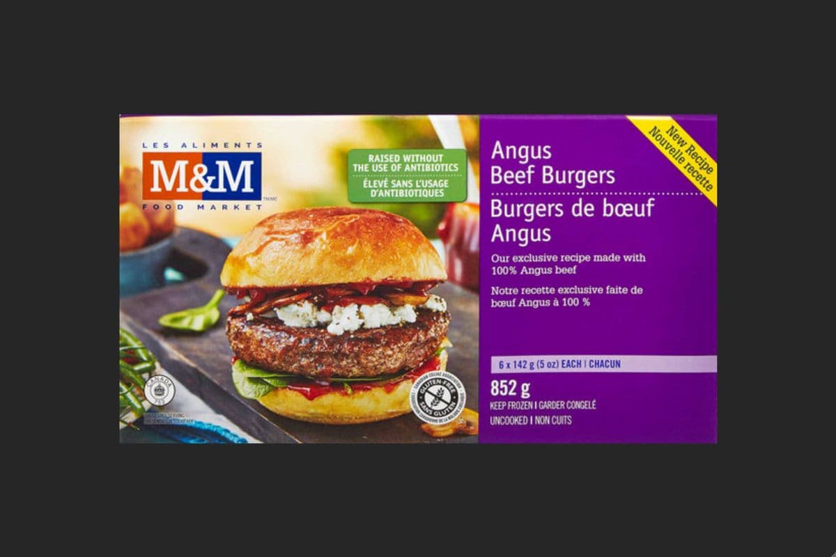 M&M Food Market Angus Beef Burgers 852g (2220 Cal)