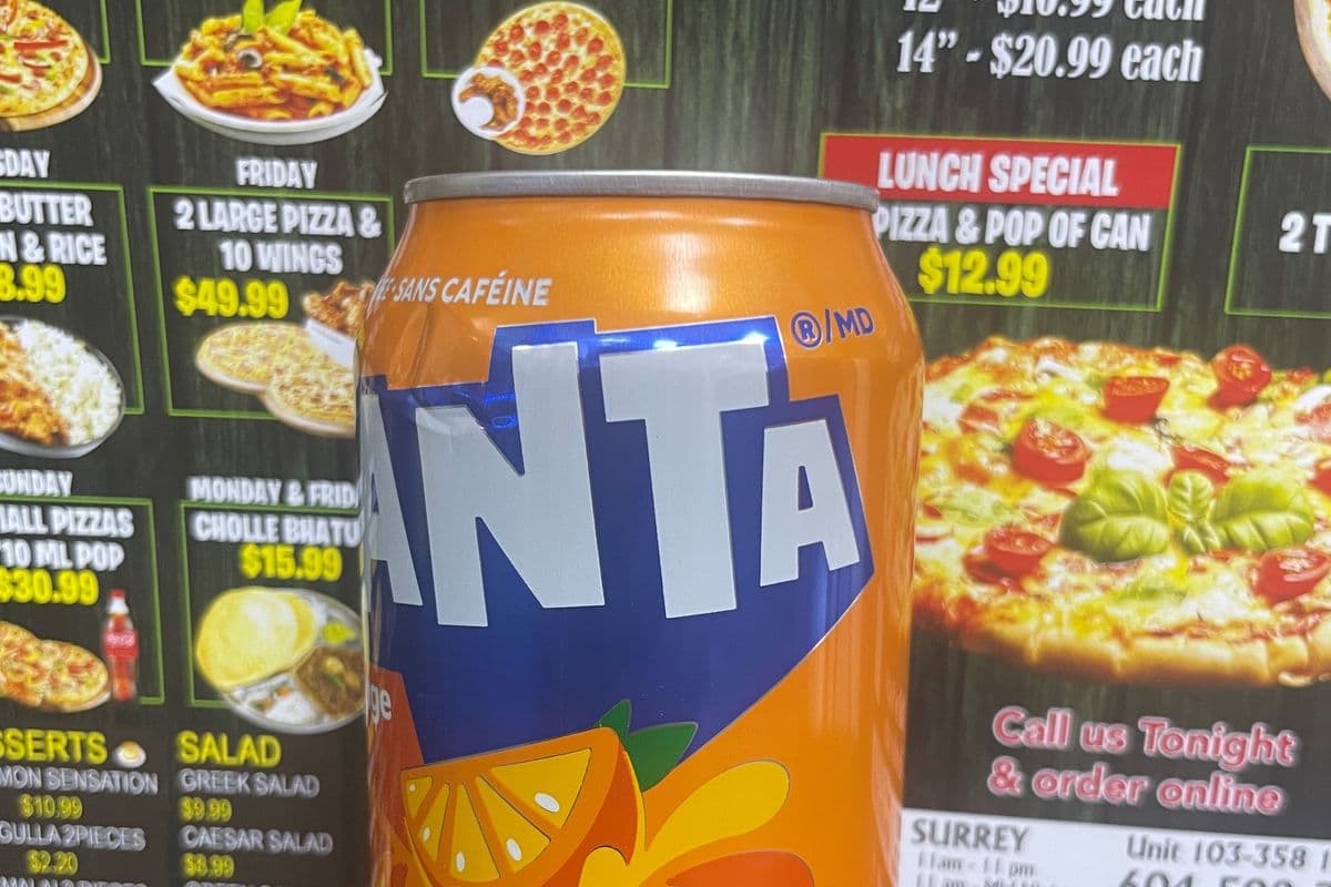 Fanta orange can