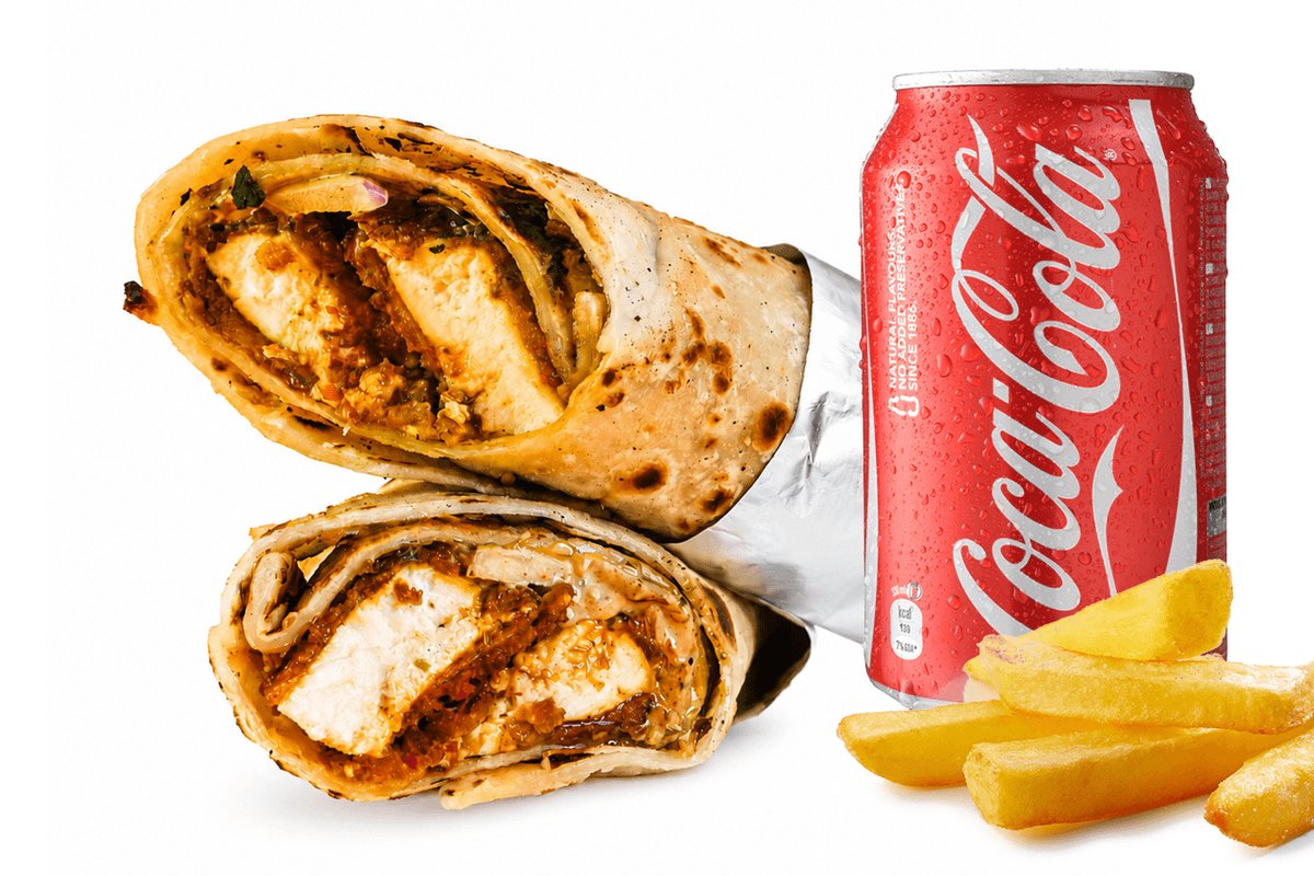 Zesty Paneer Roll Meal