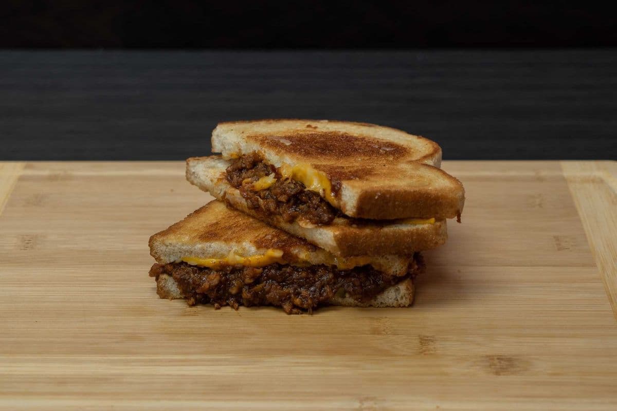 Pulled Pork Grilled Cheese Sandwich